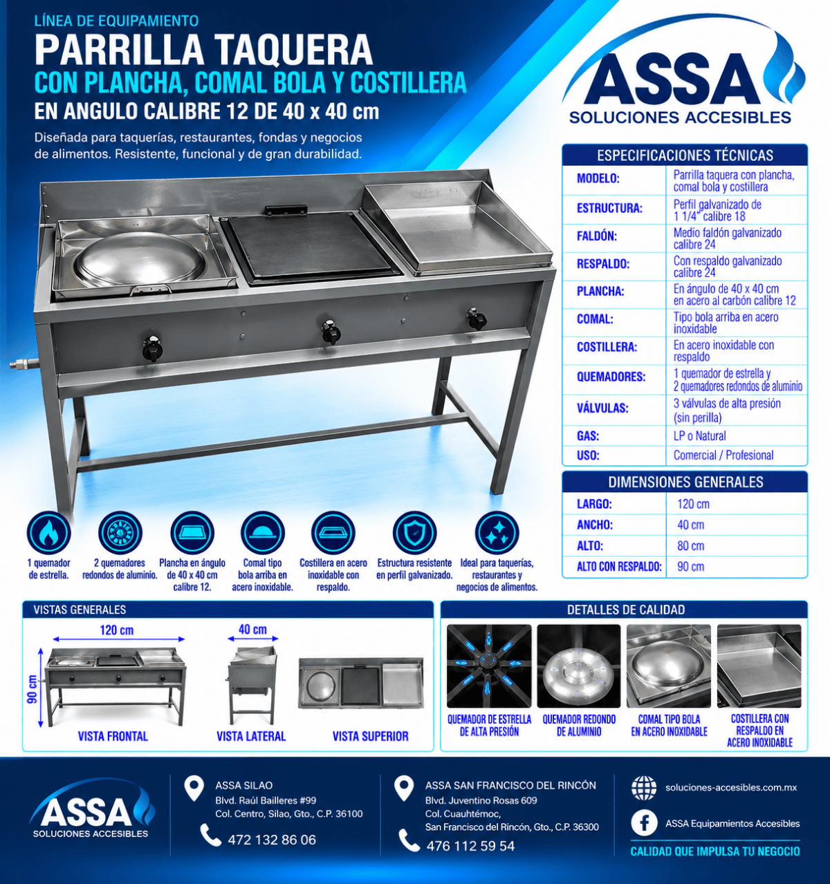 Parrilla taquera