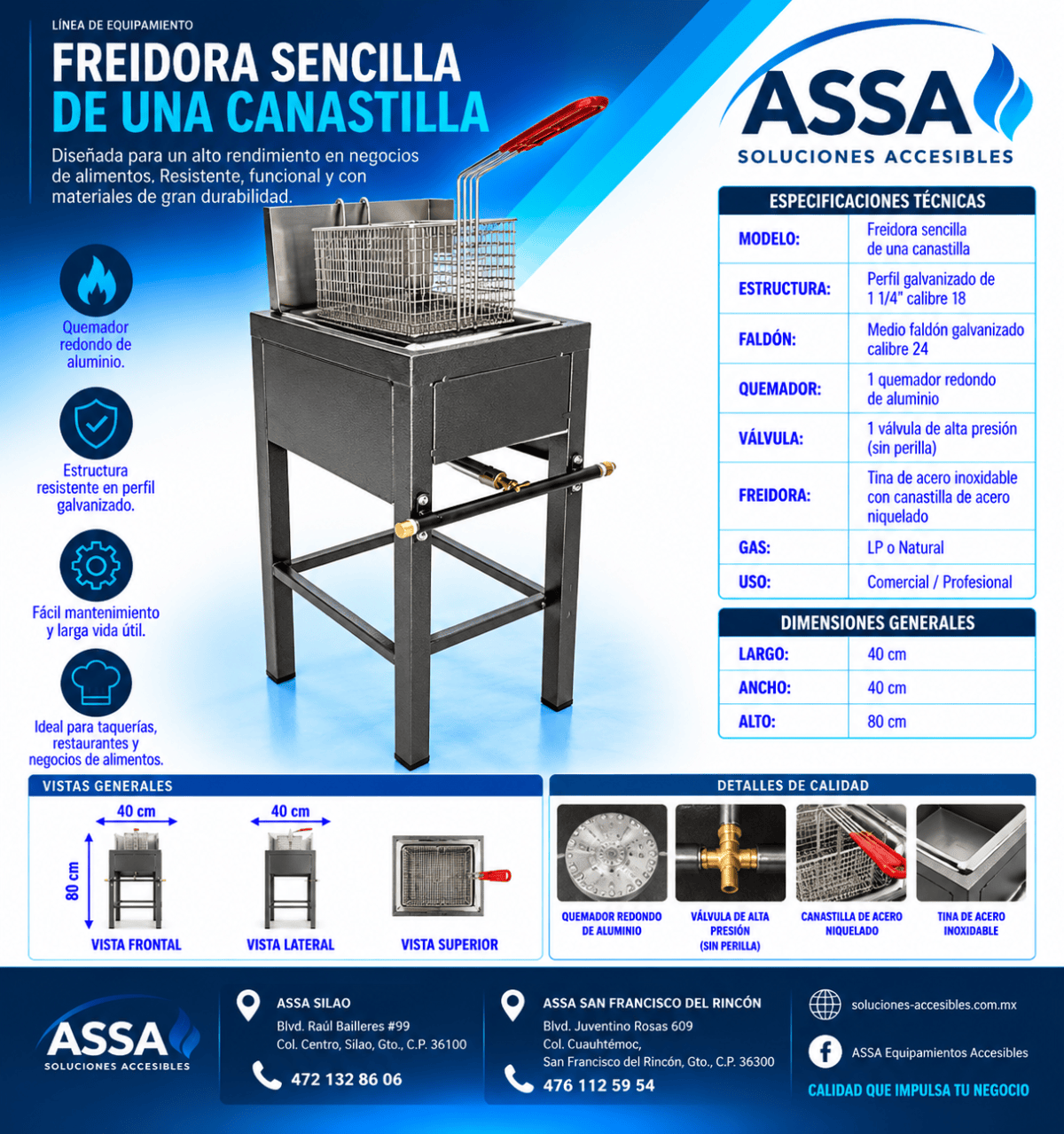 Freidora sencilla